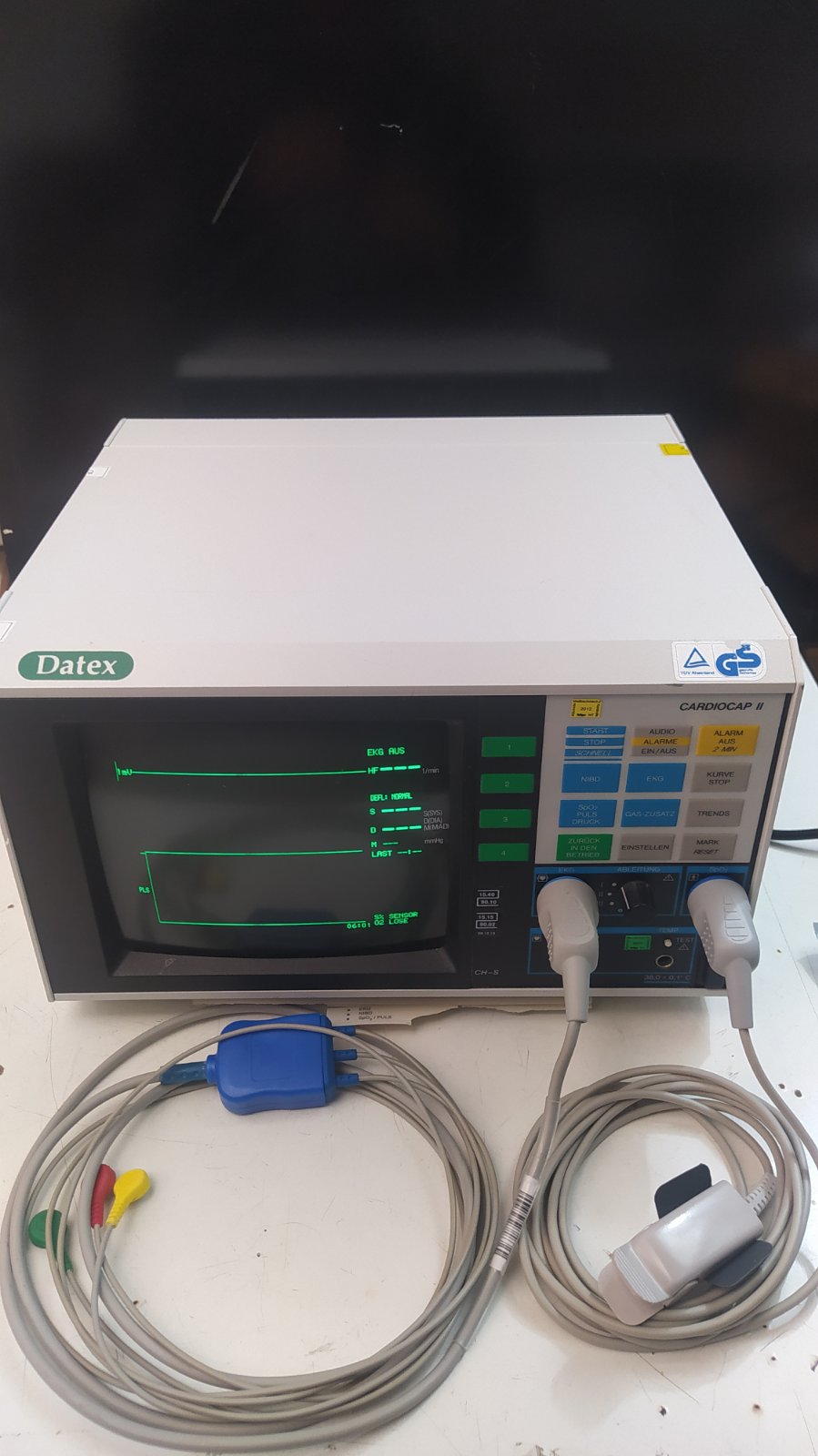 Used Datex Cardiocap II Monitor for Sale